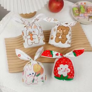 Goodie Bag Plastik Permen Karakter Isi 50pcs Kantong Bingkisan Souvenir Tas Hampers Snack Ulang Tahun Anak Bungkusan PLastik Cookies Lucu Pesta Perayaan AVVET