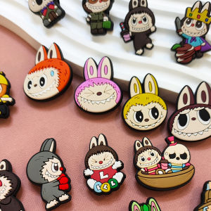 Labubu Tennis Racket Shock Absorber Cute Cartoon Style Tennis Ball Vibration Dampener Net Play Fitness Equipment Accessory