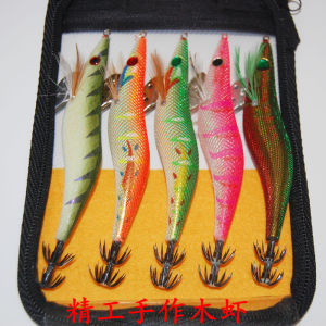 Glow Fluorescent Fake Shrimp Squid Hook Lure