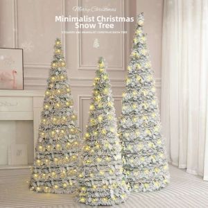 Realistic Lighted Christmas Tree Decoration