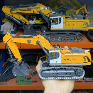 Mô Hình Xe Xúc Mini 970 Tỷ Lệ 1/50 Điều Khiển Từ Xa Có Đèn & Âm Thanh Chất Liệu Kim Loại & Nhựa Quà Tặng Dành Cho Độ Tuổi 14+