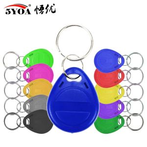 5YOA 10pcs Clone EM4305 T5577 Proximity Duplicator Copy 125khz RFID Tag llaveros llavero Porta Chave Card Key Fob Token Ring