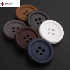 FEIZHUXIANSEN | High-end Matte Grey Brown Wool Coat Buttons