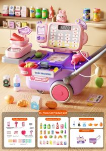 Educational Supermarket Checkout Cart 3 to 6 Year Olds