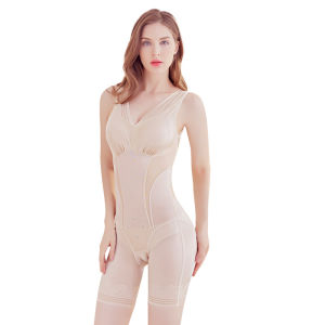 Seamless Body Shaper One-Piece Wear-Free Bra Strap Chest Pad Body Shaping Belly Contraction Body Shaping Intimates Hip Lifting Postpartum Body Shaping Thin