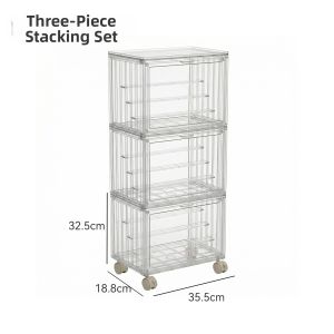 AMU·PIGGY | Transparent Organizer Display Shelf