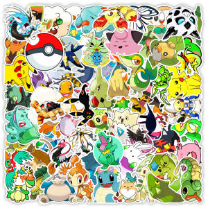 Takara Tomy | Bộ Nhãn Dán Anime Pokemon Kawaii - 50 Cái/100 Cái/200 Cái Chống Nước Pikachu Graffiti Đề Can Cho DIY Ván Trượt Văn Phòng Phẩm Hoạt Hình Miếng Dán Đồ Chơi