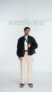 [Mua 3 giảm 10%] Leonardo Dép Nam Monogram Neo Slides Quai Ngang Da Hạt Mịn Dập Vân Đẳng Cấp Đế Cao Su Đúc Chống Trượt