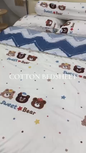 The SEED - 2500 TC Milk Cotton Fabric Cartoon Bedsheet Premium Soft & Breathable & Durable Fitted