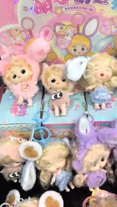 Hộp Mù (blind box) Móc Khóa Búp Bê Mini Kawaii 10cm (3 Inch) – Kèm Trang Phục Động Vật Dễ Thương PVN9140