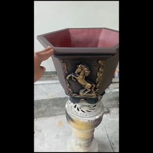 Pot SEMEN Relief Motif unik Karakter Hewan Cascade Pot Bonsai Tanaman Hias