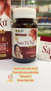 Sâm Tố Nữ hỗ trợ giảm triệu chứng bốc hỏa lão hóa da giảm nội tiết tố nữ (Hộp 60 viên)