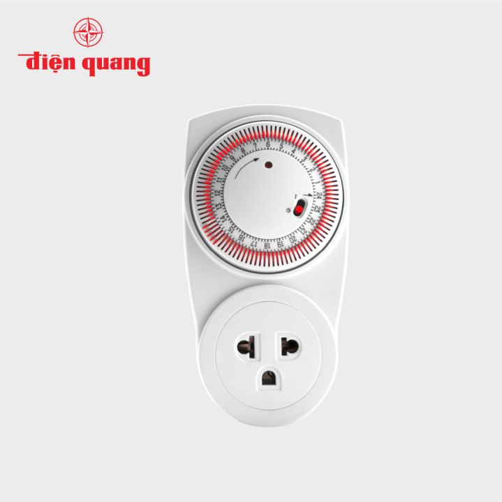 Ổ cắm hẹn giờ Điện Quang ĐQ ESK MT03 WR 13 (Điều chỉnh cơ, 1 lỗ - 3 ...