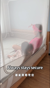 Oneye V2-MAX มุ้งกันยุงแบบกันตกสำหรับเด็ก Anti-Fall Net 5ฟุต/6ฟุต/6.6ฟุต ตาข่ายกันยุง มุ้งสามประตูสูง170CM ป้องกันการตกของทารก