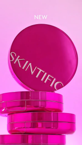 SKINTIFIC - COVER GLOW PERFECT PINK CUSHION ( 11 g ) - Cushion Wajah Glowing High Coverage Flawless