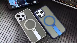 【🔥SG🔥】RICHMENTMALL Matte Magnetic Phone Case with Kickstand for iPhone 18 Pro ProMax Shockproof TPU+PC Hybrid Wireless Charging Cover