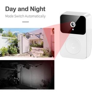 X9 Smart Wireless Video Doorbell Camera 1080P WiFi Configuration Night Vision IR Alarm for Home Office Security Monitor