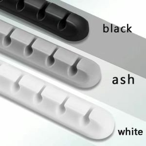 Self-Adhesive Power Cord Cord Manager Fixed Chuck Plug Mouse Cable Headset Winder Mobile Phone Data Cable Card Silicone Desktop