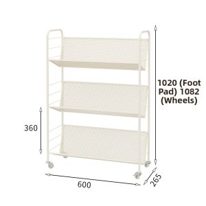 Portable Iron Art Bookshelf