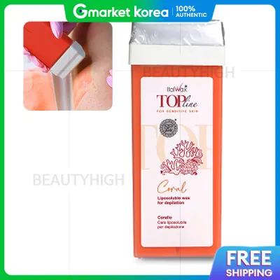 Hộp sáp nến Ital Wax Soft Top (màu san hô) 100g nhiệt độ thấp tiện lợi ít gây kích ứng.