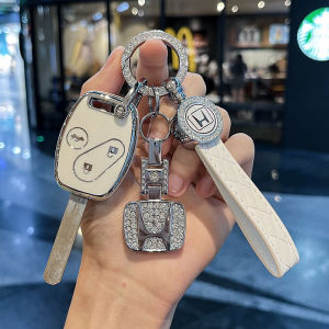 พวงกุญแจรถ honda Jazz City Brio Civic Crv Accord พวงกุญแจฮอนด้าพวงกุญแจหนัง