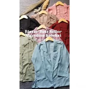 Key - 0123 B CAROLINE Size XXL Oversize Wolfis Premium / Blazer Wanita Oversize Premium