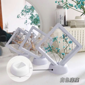 Transparent PE Film Jewelry Storage Box Earring Necklace Ring Bracelet Pendant Display Case Nordic Style Desktop Organizer