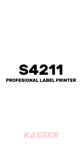 Printer Label Barcode Kassen S4211 Sticker Direct Thermal Transfer/Barcode Printer
