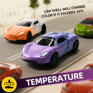 Magic Mini Water & Temp Color Change Alloy Car 1:64 Pull Back Racing Model with Durable Crash-Proof Slide for Boys Kids Gifts