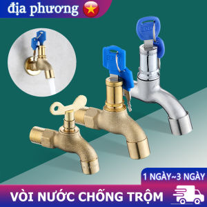 Vòi Nước Có Khóa Chống Trộm Sân Vườn Ngoài Trời Bằng Đồng Thau Dày Dặn Kèm Chìa Khóa An Toàn Chống Thất Thoát Nước Vòi Gắn Tường Máy Giặt Rửa Xe Tưới Cây Chuẩn G1/2 Chống Ăn Mòn Bền Bỉ Van Khóa Nước Đa Năng Tiện Dụng Cho Mọi Không Gian Nhà