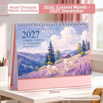 Student Exam Countdown Planner Custom Calendar 2027 Desk Memo