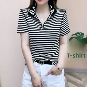 QIAOXIZI | Stylish Slimming Short Sleeve T-shirt for Women
