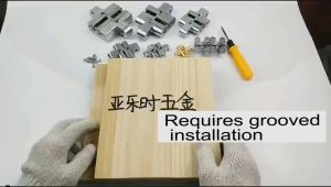 1 Pair Stainless Steel Cross Concealed Hinges Invisible Hinges for Cabinet Folding Door
