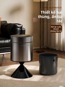 ZUNMOS | Thùng Rác Inox Cao Cấp Đậy Nắp Dung Lượng Lớn cho Phòng Khách