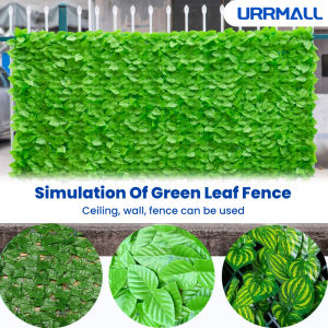 Simulation Fence Net Barrier: Artificial Leaves & Green Plant Decorative Fence