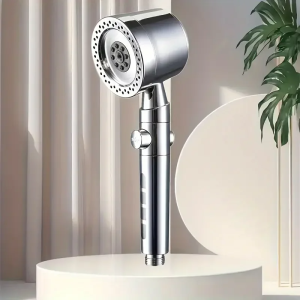 5-mode New High Pressure Water-saving Filter Shower Head Handheld Shower Head One-button Stop Bathroom Accessories Set
