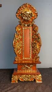 Bài vị thờ gia tiên gỗ gõLong vị gỗ gõLinh vị thờ cao 61cm