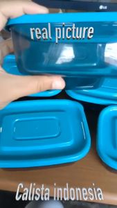 FOOD KONTAINER/CONTAINER CALISTA FURANO SMOKE SET ISI 6PCS / FOOD STORAGE KULKAS SET/ TEMPAT PNEYIMPANAN MAKANAN BUAH SAYURAN DIKULKAS SET/ WADAH SAJI MAKANAN SET/ TOPLES PLASTIK CALISTA KOTAK 1 SET