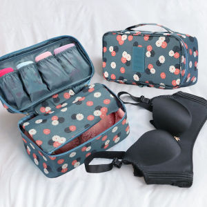 กระเป๋าจัดเก็บของใช้ส่วนตัวแบบพกพาอเนกประสงค์ สำหรับใส่ชุดชั้นใน บรา เครื่องสำอาง และเสื้อผ้าสำหรับเดินทางและกิจกรรมกลางแจ้ง