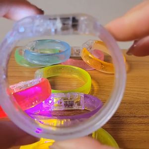 Concert Lights Pen Lights LED Bubble Ring Cheer Light Battery Operated Cheering Supplies Glowing Bracelet Fluorescent