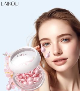 เซรั่มบำรุงผิวหน้า LAIKOU ซากุระแคปซูล อีสเซนเชียล ออยล์ ช่วยเติมความชุ่มชื้น ผิวกระจ่างใส ลดเลือนริ้วรอย กระชับผิว 30 ชิ้น*0.5 มล.