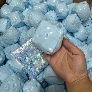 Crunchy Cheese Cube Stress Ball Big Cheese Shapeable Squeeze Ball Non-Bounce Fidget Toy ASMR Sensory Anti-Stress Festival Gift