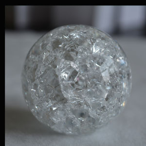 Crystal Glass Ice Crack Bubble Ball Beads Artificial Mountain and Fountain Water Wheel Rotating Ball Humidifier Ornaments Accessories