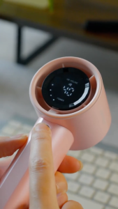 Jamay High Speed Kipas Mini Portable Kipas Angin 100 Gear Wind Dapat Dilipat Digital Display Adjustable Turbo Kipas Tangan Handheld Fan F7