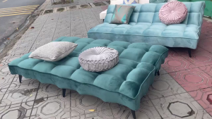 Sofa Bed Múi Nhung Cao Cấp – Sofa Giường Đa Năng Gấp Gọn