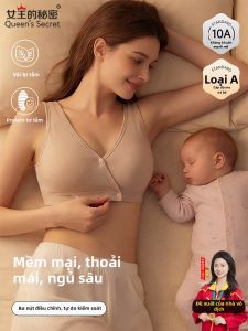 Queens Secret | Nursing Sleep Bra for Pregnant Women Cotton