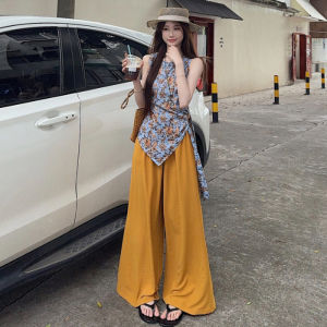 High Waist Wide Leg Pants Womens Korean Style Loose Drapey Casual Trousers Spring Summer New Arrival Versatile Loose Fit