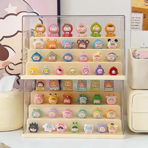 กล่องใส่ art toy กล่องโชว์โมเดล กล่องโมเดล ทำจากวัสดุ อะคริลิค ใหม่ กันฝุ่นและกันความชื้น วางซ้อนได้