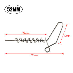 Spinpoler Soft Fishing Lure Pins Multi-Depth Screw System For Shad Worm Softbait Pin Screw Stainless Steel Spring Needle 20pcs