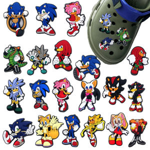 Hot Toys | 20Pcs Hot Toys Cartoon Anime Theme Series PVC Shoe Accessories Suitable For Hole Shoes And Beach Bags Colored Shoe Accessory